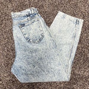 Vintage Lee mom jeans, stonewashed 18 M baggies